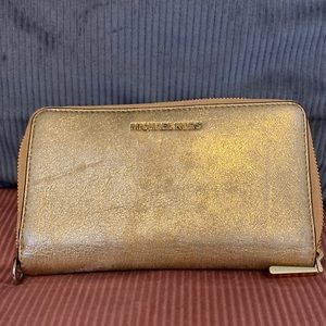 Michael Kors gold wallet